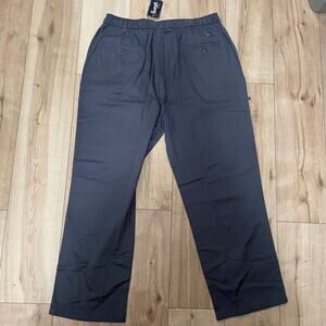 Pembrook Mens Elastic Waist Pants Gray XXL Seniors New